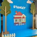 Amy Hart Instagram - This Episode Of Bluey Is Called Stanley’s First Birthday 🎂 💙🩵 The best time for my little boys first birthday 🎁 Theme:I looked on Pinterest and sent @everylastdetail_x a reeeally long voice note and as always they delivered!!! Even down to themed waters, biscuits from @thecupcakecollectionx , dog bowls instead of plates and little bone name tags 🥲. Roll on my UK hen do!! Food: I got pizzas for the adults, lots of different cans of drink and my Nan brought some cupcakes 🤣 For the babies I just went online and ordered so so many @kiddyliciousuk snacks. Felt this was the best zero waste option as now our cupboard is stocked with the ones we didn’t use!! My mum also did a tray of sandwiches and a tray of chicken dippers and sausages. Activities: We used two local family run companies, @rentyoureventsussex for the bluey soft play and DSH Leisure for the bouncy castle. I had DSH castles my whole childhood so really special that we can now use them for Stanley!! We also had @one_stop_partyshop come along with Bluey herself! I tried to book the full 2 hour party but they recommended that we just did 30 mins and it was fab! Games, singing and dancing and a meet and greet! I also used to do panto with Blueys party assistant so it really was the most Worthing party you can get 🤣 Cake: We used @kellyscakes_ We had white chocolate and raspberry (Stanley’s faves) and it was sooo good! Also very reasonably priced and I finally managed to order a cake for the size of the guest list and not for the feeding of the 5000!! Outfit: @indielledesigns 💙 my go to for seasonal clothing! Party Boxes: I had seen adopt a floppy on Pinterest so asked @my1styears if we could do a bulk order of the bunnies, they took it extra and gifted everyone a personalised denim jacket 😢 I also bought a box of bubble wands off Amazon and each child got a little book too! (Little libraries, also from Amazon!) (m1y also gave me a discount code which is AMYHART10 xx)