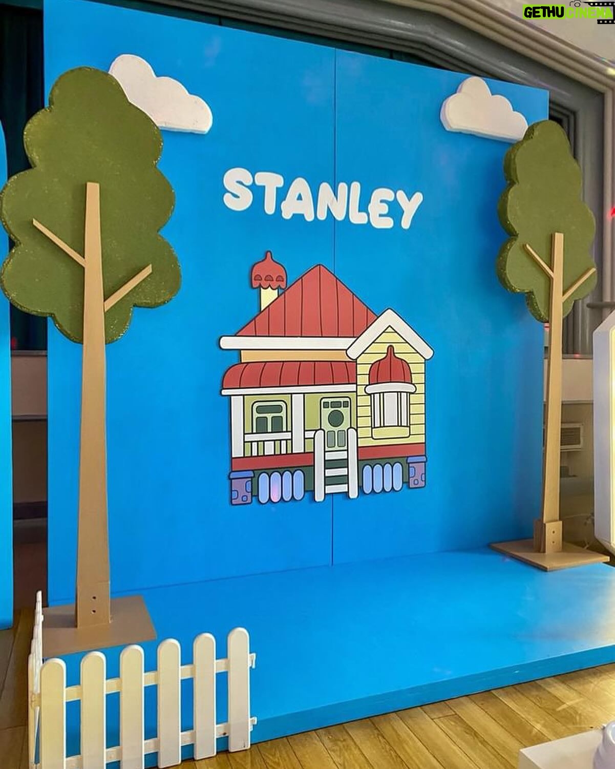 Amy Hart Instagram - This Episode Of Bluey Is Called Stanley’s First Birthday 🎂 💙🩵 The best time for my little boys first birthday 🎁 Theme:I looked on Pinterest and sent @everylastdetail_x a reeeally long voice note and as always they delivered!!! Even down to themed waters, biscuits from @thecupcakecollectionx , dog bowls instead of plates and little bone name tags 🥲. Roll on my UK hen do!! Food: I got pizzas for the adults, lots of different cans of drink and my Nan brought some cupcakes 🤣 For the babies I just went online and ordered so so many @kiddyliciousuk snacks. Felt this was the best zero waste option as now our cupboard is stocked with the ones we didn’t use!! My mum also did a tray of sandwiches and a tray of chicken dippers and sausages. Activities: We used two local family run companies, @rentyoureventsussex for the bluey soft play and DSH Leisure for the bouncy castle. I had DSH castles my whole childhood so really special that we can now use them for Stanley!! We also had @one_stop_partyshop come along with Bluey herself! I tried to book the full 2 hour party but they recommended that we just did 30 mins and it was fab! Games, singing and dancing and a meet and greet! I also used to do panto with Blueys party assistant so it really was the most Worthing party you can get 🤣 Cake: We used @kellyscakes_ We had white chocolate and raspberry (Stanley’s faves) and it was sooo good! Also very reasonably priced and I finally managed to order a cake for the size of the guest list and not for the feeding of the 5000!! Outfit: @indielledesigns 💙 my go to for seasonal clothing! Party Boxes: I had seen adopt a floppy on Pinterest so asked @my1styears if we could do a bulk order of the bunnies, they took it extra and gifted everyone a personalised denim jacket 😢 I also bought a box of bubble wands off Amazon and each child got a little book too! (Little libraries, also from Amazon!) (m1y also gave me a discount code which is AMYHART10 xx)