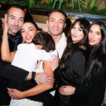 Amy Jackson Instagram – Life is nothing without friends & family, we love you. Thankyou for making our engagement so special ✨

@marco.bahler thankyou for capturing our night 📸❤️‍🔥