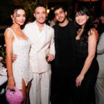 Amy Jackson Instagram – Life is nothing without friends & family, we love you. Thankyou for making our engagement so special ✨

@marco.bahler thankyou for capturing our night 📸❤️‍🔥