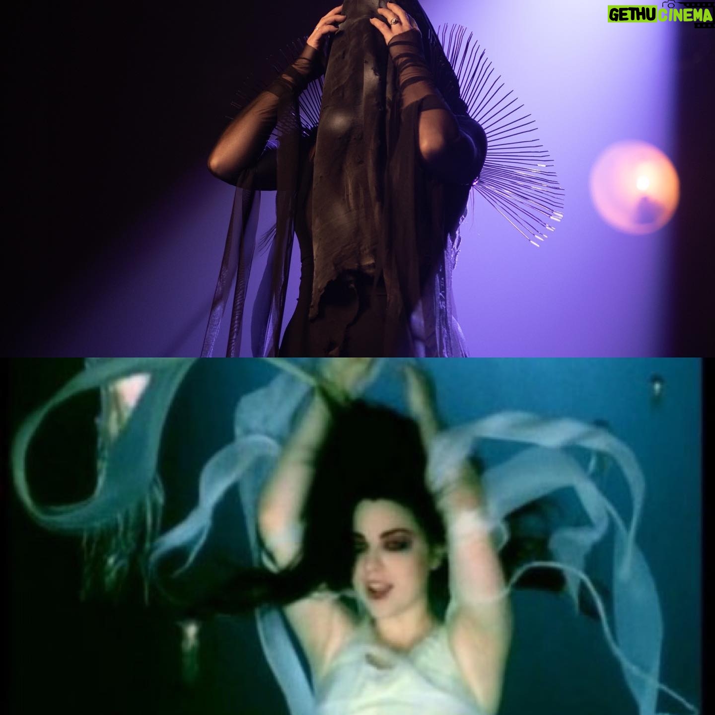 Amy Lee - 79.4K Likes - I love seeing you guys pick up on and interpret all the little references in the Better Without You video. I will neither confirm nor deny any of them! (it’s way more fun that way)
2 things I’d like to add to your list.
(1) This dress was inspired by the underwater one from Going Under. Sort of it’s evil twin. It’s ghost.
(2) There IS water (kinda)!
I’m just not in it this time 😏