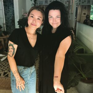 Amy Lee Instagram - Well, I held out for 36 years but today I got my first tattoo. It’s exactly what my brother wanted, but didn’t get the chance to get. I always thought it was cool but it means more to me now. Besides the fact that playing Zelda together was one of our favorite things, he took a piece of my heart with him when he left. I love you forever, Robby!