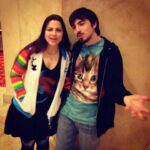 Amy Lee Instagram – Happy birthday, Robby. I miss you every day. As sad as it makes me that you’re gone, I hope you know that remembering you means smiling. You were hilarious- always making us laugh, always focusing on the comedy, always looking “on the bright side of life” to quote your Monty Python fav. We took this photo right after a Tenacious D show in 2013 where we sang (no exaggeration) EVERY WORD (which you can see we are still doing in the second pic) 😆 One of the best nights of our lives! I love you forever.