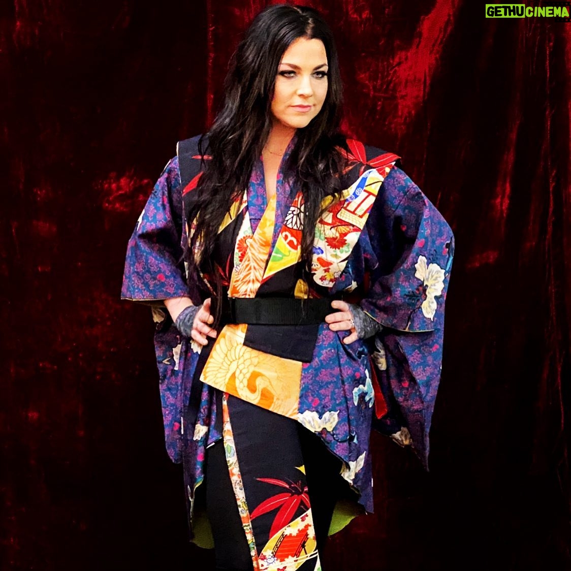 Amy Lee - 110.6K Likes - My long time collaborator and friend @masaaki_sato_ made this kimono for me out of about 5 different vintage kimonos for my performance with @wagakkiband. He called his dad Hiromasa, who lives in Matsumoto City, Japan, to source the materials for the project by going to vintage shops, sending photos of kimonos and then mailing the ones we chose to Masa in NY. Masa took them apart and sewed them back together into one awesome “Frankenmono!” Thank you Masaaki and Hiromasa for this unique and beautiful work of art ❤️