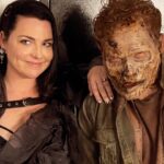 Amy Lee Instagram - Had a lovely night with AMC last night for their upfronts event, where I had the honor of playing a special version of Bring Me to Life with my good friend and accomplice Dave Eggar as beautiful clips from Interview with the Vampire and Mayfair Witches rolled and petals fell from the ceiling. And oh yeah there were zombies everywhere! As a long time Anne Rice AND Walking Dead fan this was super cool. Thanks for having me! My awesome dress was made by @callandresponseclothing Harness by @vexclothing Jewels by @onauratoutvu Styled by the always fabulous @marjanmalakpour