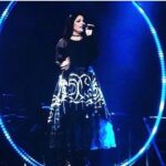 Amy Lee Instagram – Last night I received this beautiful skirt with Anywhere But Home inspired artwork from a Colombian fan, @ttourniquett , who made it for me! Thank you so much, Jorge! I love it! And thank you @jen_majura for running out and grabbing it ;)