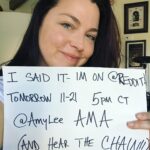 Amy Lee Instagram – Tomorrow. Ask me anything and hear The Chain (from Gears 5) on my @reddit AMA. Be ready at 3pm PT/ 5pm CT/ 6pm ET.