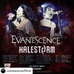 Amy Lee Instagram – #REPOST @evanescenceofficial — Fan pre-sale begins at 10am Local time today!  Limited VIP packages available including premium seating, access to soundcheck & Q&A with the band, exclusive merch and more. Use passcode THEBITTERTRUTH21 and join us this fall (LINK IN BIO).