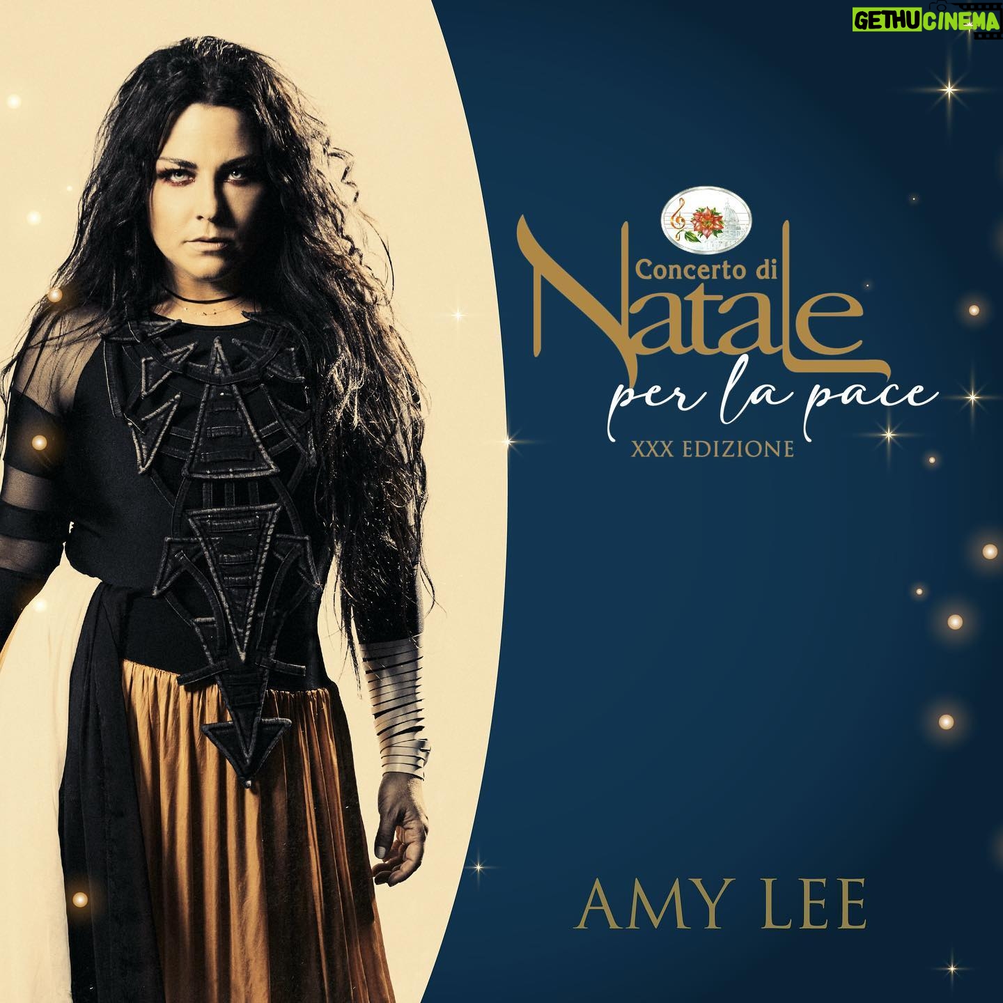 Amy Lee Instagram - You can check out my Vatican concert performances of Bring Me To Life and Across the Universe NOW on YouTube! Links to view in bio. The full Concerto Di Natale will be up in a few days. ❤️✨ *LINKS IN BIO*