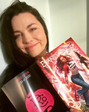 Amy Lee Instagram - So happy to hold The Revolution of Cassandra edition of Echoes from the Void in real life! Who got one, what’s your number and how do you like it? 
(Link to get yours in our link tree)