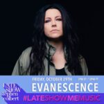 Amy Lee Instagram – Tune in on Friday at 3pm ET on Youtube to watch a live performance of Far From Heaven with Dave Eggar on the #LateShowMeMusic series for @colbertlateshow with @stephenathome ! #LSSC
 
*LINK IN BIO*