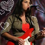 Amy Winehouse Instagram - Not only was Amy known for her incredible vocals and songwriting, but she had a profound love for guitars. Her performance of “Take the Box” was a mesmerising fusion of her soulful voice and her connection to the strings of a guitar. Her passion for the instrument added another layer of depth to her music. 🎸💖 “When you have a guitar, it’s not so much like ‘I know I look good’ when you walk out. It’s more that you feel power.” - Amy #frank20