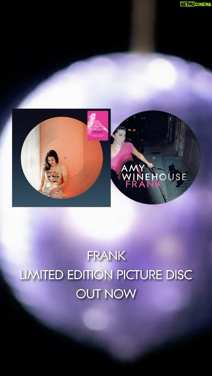 Amy Winehouse Instagram - The brand new picture disc celebrating the 20th anniversary of Amy’s debut album, ‘Frank’, is out now. 🩷 Featuring the original album artwork on disc 1 and an image by Valerie Phillips from the original artwork shoot on disc 2. ✨ #FRANK20
