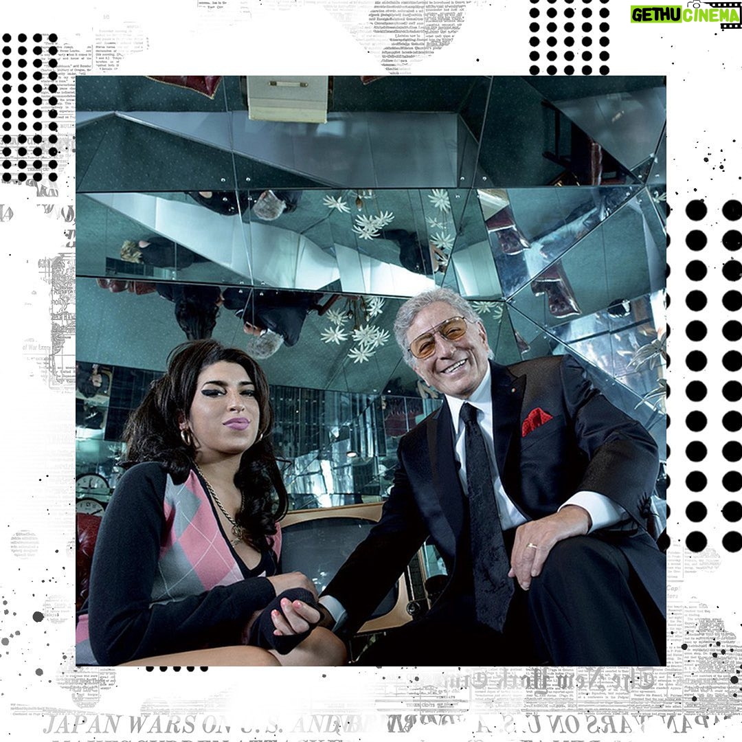 Amy Winehouse Instagram - Amy and Tony Bennett photographed together at Abbey Road Studios in 2011, while recording a duet of the song ‘Body and Soul’. “Amy was a true jazz artist. She was completely improvisational and was relentless in exploring how to communicate a song most effectively." 🤍