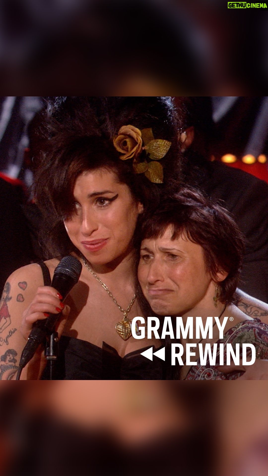 Amy Winehouse Instagram - #GRAMMYRewind ⏪ When the world first heard #AmyWinehouse’s Back to Black in 2006, the album changed pop music forever with its nostalgic, love-stricken grief, becoming her most enduring legacy. In honor of the beloved beehive-wearing chanteuse and the release of a new Winehouse biopic, @backtoblackfilm, we are celebrating her life and timeless music. Look back at the 50th GRAMMY Awards in 2008, when she won her first five #GRAMMYs, including Record Of The Year and Song Of The Year for “Rehab” as well as Best New Artist.