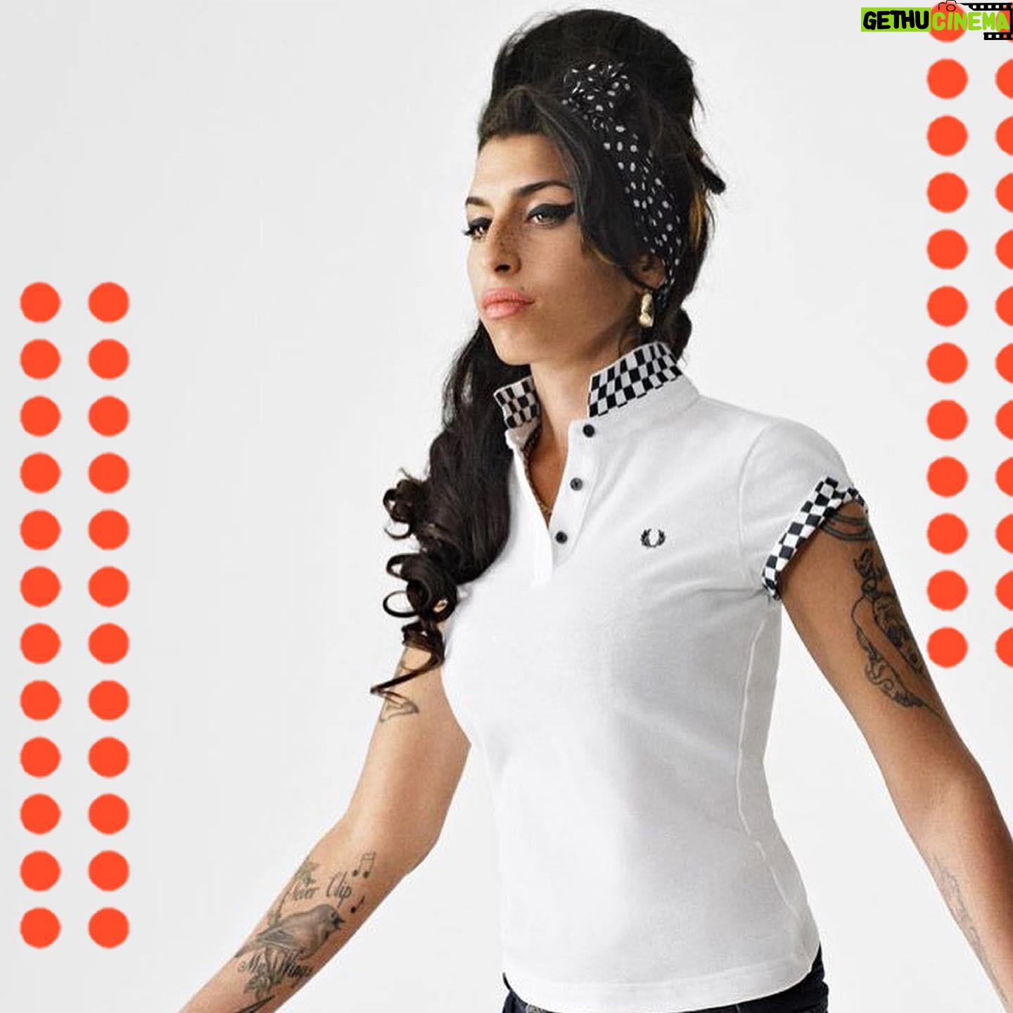 Amy Winehouse Instagram - Amy was the first woman to collaborate and create a collection with Fred Perry in 2010. The first season comprised 17 pieces of clothing, inspired by her iconic style and love of vintage fashion. Photography by Bryan Adams š¤