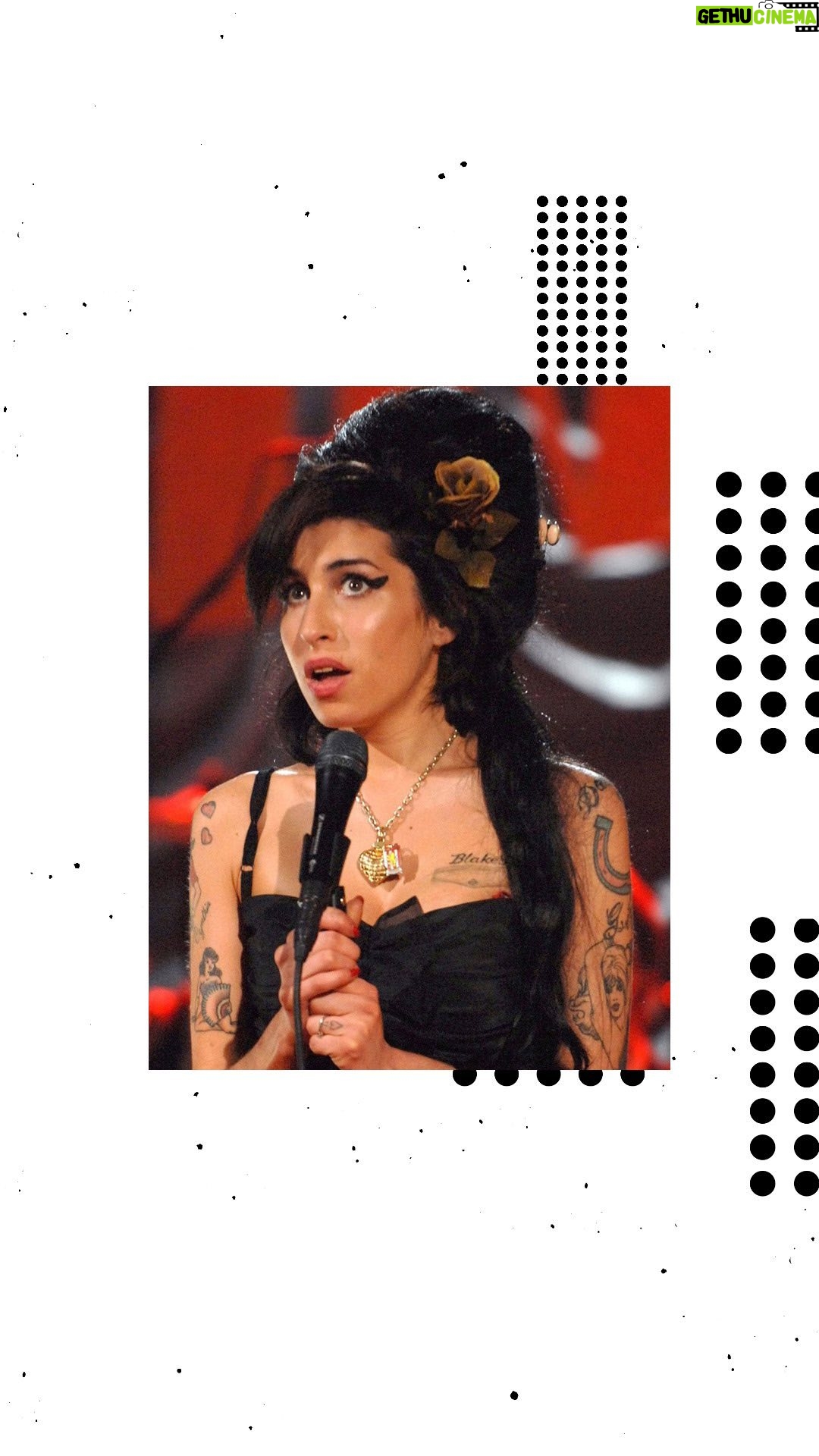 Amy Winehouse Instagram - Amy winning Record of The Year for ‘Rehab’ at the Grammys in 2008.