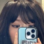 An Yu-jin Instagram - Bangs bangs bangs !!! Love you Oakland💜🤦‍♀️