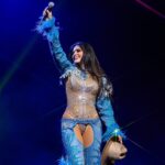Ana Bárbara Instagram - Gracias @anabarbaramusic por un show espectacular en el #BandidosTour aquí en #YouTubeTheater 🤠❤️‍🔥