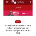 Ana Hikari Instagram - Pouco mais de uma semana da nossa estreia e eu tô de coração quentinho com o retorno de vocês que assistiram nossa 3ª temporada de #AsFive ! MUITO obrigada!!!! ❤️ Hoje foi um curti do querido @zean.bravo E ontem uma crítica linda do @sitenatelinha E um bônus pro “não curti” do @zean.bravo no @jornalextra pra dizer que isso não devia ser uma despedida 🥹 Muito obrigada aos fivers que elogiaram essa temporada ❤️🥰 amo cada um de vocês