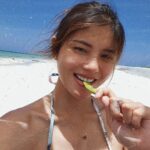 Ana Jalandoni Instagram – 90% happy 10% burnt 🏝🍾🌞