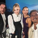 Ana Layevska Instagram - Junket de #zorro muy contenta de volver a ver a mis compañeros @andruchis @dalia_xiuhcoatll y @cuauhtli_jimenez emocionada de que ya vamos a ver la serie !!!!! Mil gracias a mi equipo de “embellecedores “ Aretes @dangelojoyeria Vestido @benitosantosoficial Zapatos @shopcider vía @farfetch Styling @alo_murillo_ makeup @ger.parra hair @gabiokka coordinación y todo @zumatalent_