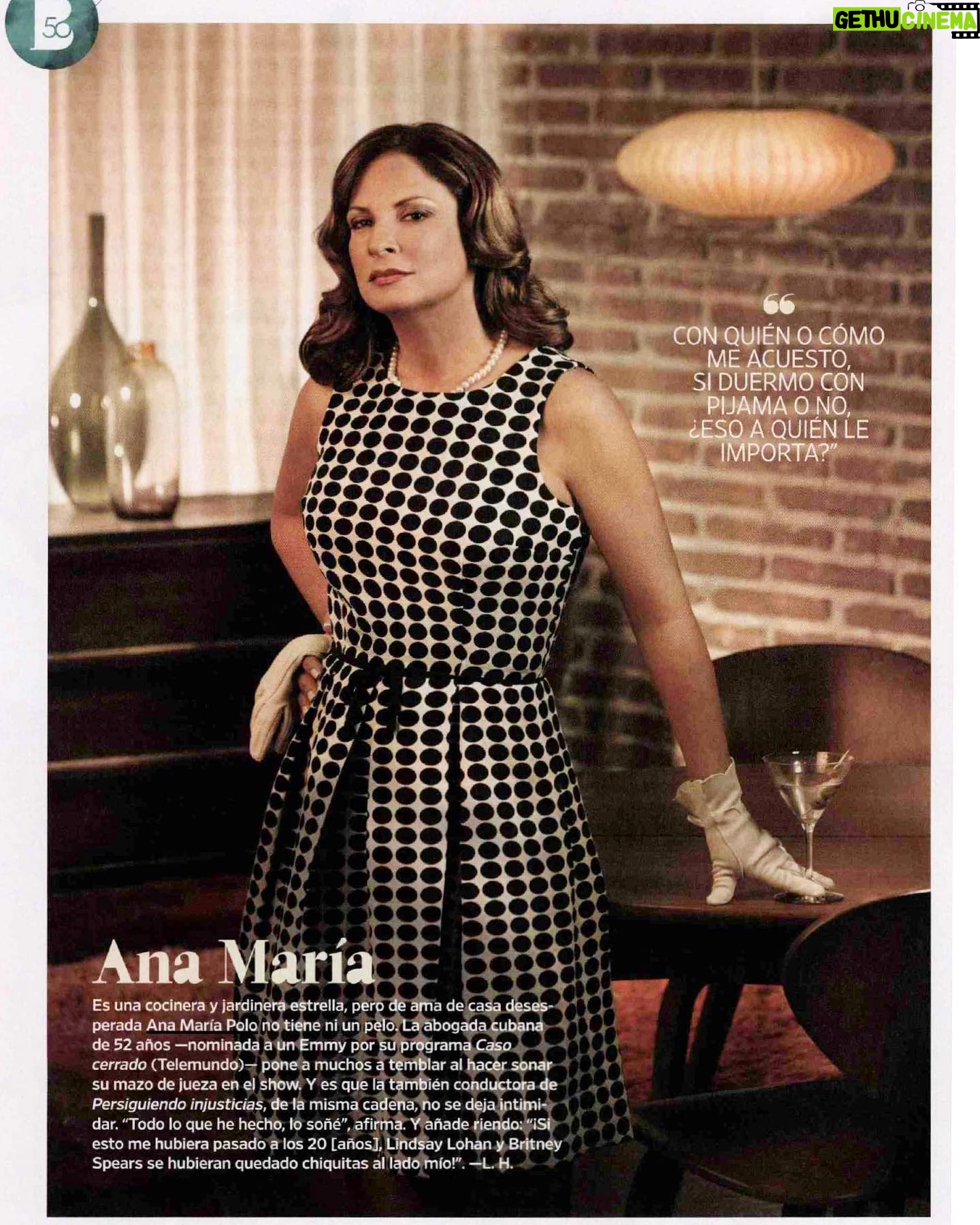 Ana María Polo - 44.9K Likes - ¡Buenos días mis amigos! Por aquí les dejo un verdadero #tbt del año 2011 con esta foto de @omarcruzphoto para los 50 más bellos de @peopleenespanol ¿Qué les parece el look?
#HeDicho #AnaMariaPolo #CasoCerrado