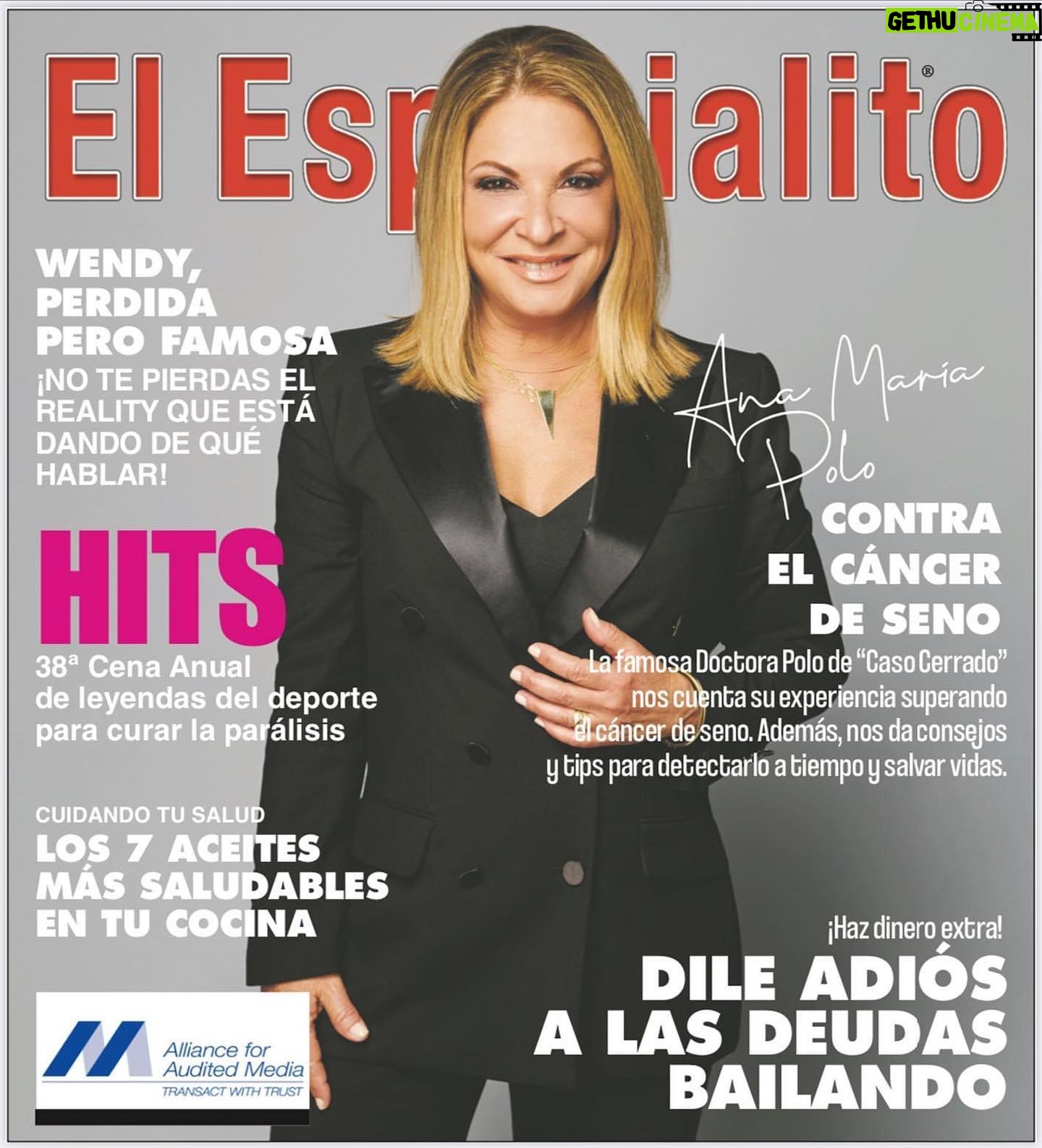 Ana María Polo Instagram - Gracias a @ElEspecialitoNY y @GustavoReyesNYC por compartir mi historia y ayudarme con la misión de hablar sobre la lucha contra el cáncer de seno. No se pierdan este reportaje donde abro mi corazón y les cuento mi experiencia. 🎀 #HeDicho #CasoCerrado #AnaMariaPolo