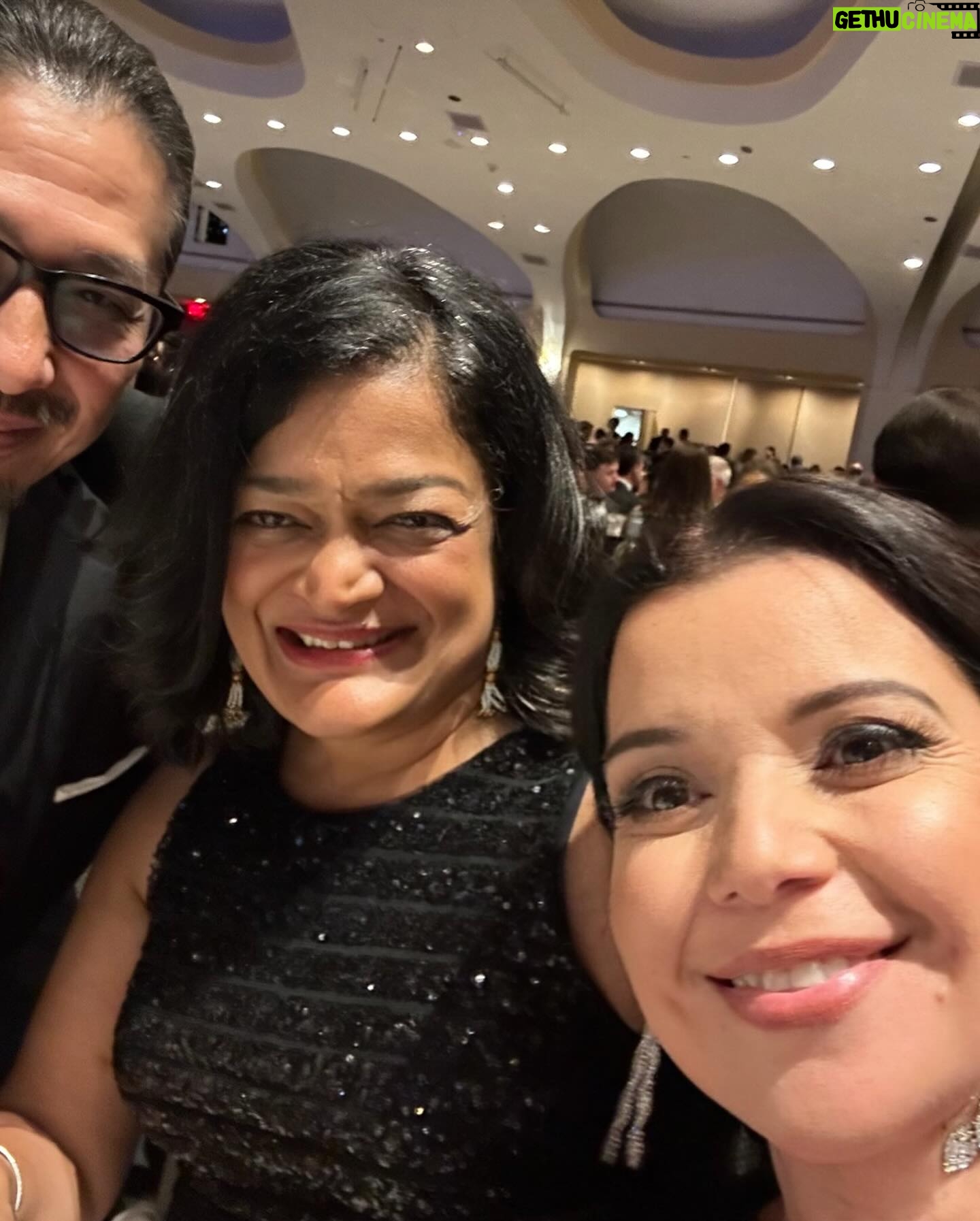 Ana Navarro Instagram - Had the best time at #whitehousecorrespondentsdinner. Got to see so many old friends and meet some new folks. I was sitting with @hiroyukisanadapr & @repjayapal and we had wonderful conversations about everything from politics, to heritage, food and sake. I met Wonder Woman! The first female Super Hero I can remember. How I wish I had a golden lasso we could tie around politicians so they’d say the truth. @potus & @colinjost did a good job, though it felt tamer than other years. But anything that gets Trump rage-tweeting in the middle of the night, is very good, in my book. This night is not about the clothes or the parties or celebrities. It about defending the free press and recognizing good journalists, while raising funds for journalism scholarships. I partied waaaay too much and too late. It’s taken me a full 24 hours to recover. Dress: @cinqasept Earrings: @jennifermillerjewelry Shoes: @louboutinworld Bag: @csiriano