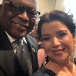 Ana Navarro Instagram - Had the best time at #whitehousecorrespondentsdinner. Got to see so many old friends and meet some new folks. I was sitting with @hiroyukisanadapr & @repjayapal and we had wonderful conversations about everything from politics, to heritage, food and sake. I met Wonder Woman! The first female Super Hero I can remember. How I wish I had a golden lasso we could tie around politicians so they’d say the truth. @potus & @colinjost did a good job, though it felt tamer than other years. But anything that gets Trump rage-tweeting in the middle of the night, is very good, in my book. This night is not about the clothes or the parties or celebrities. It about defending the free press and recognizing good journalists, while raising funds for journalism scholarships. I partied waaaay too much and too late. It’s taken me a full 24 hours to recover. Dress: @cinqasept Earrings: @jennifermillerjewelry Shoes: @louboutinworld Bag: @csiriano