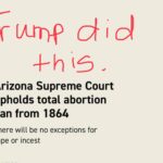 Ana Navarro Instagram - No matter how much he tries to disassociate himself from these disastrous, archaic rulings on reproductive rights, this is all thanks to Trump and his SCOTUS appointments. Just a few days ago, he was taking credit for it. Now, he wants to distance himself from consequences like this. But we will not let him.