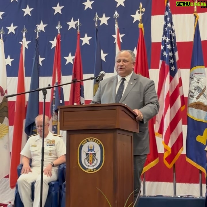 Ana Navarro Instagram - Was honored to attend a reception on the @ussbataan celebrating the first #fleetweek in Miami. It’s always inspiring to see the young men and women serving our country. The @secnav is Carlos Del Toro. He & his family came here fleeing the Castro regime when Carlos was 10 months old. He went on to serve honorably in the Navy for more than two decades. President Biden appointed him the first Cuban-American Secretary of the Navy. Also got the chance to see my friend, @chefirvine who always shows up for our Americans in uniform. There are over 7,000 sailors and marines in Miami this week. I hope we’re making them feel welcome.