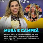 Ana Paula Minerato Instagram - NOTA 10 PARA MUSA DA GAVIÕES | Ana Paula Minerato (@apminerato) é influencer, musa do Carnaval paulista e agora campeã de Jiu-Jitsu. Depois do ouro conquistado na primeira etapa do Circuito Paulista da FPJJ, o objetivo da faixa-azul é continuar treinando com seriedade para se destacar entre as competidoras do peso pena,. De acordo com ela, o Jiu-Jitsu ainda virou um aliado no condicionamento físico, ideal para os desfiles na passarela do samba. As informarções são da @quem Leia a matéria completa no VFComunica.com Oferecimento: @seda.college | @bjjprotech | @goodfellasapp #JiuJitsunoVF #grappling #vfcomunicajj #esporte