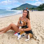 Ana Paula Minerato Instagram - Hoje não é dia de #tbt mas achei essas fotos aqui nunca postadas de um dia feliz de praia então #BoraPostar 🥰 desejo do dia Praia, Sol, Água de coco e 🐶🫶🏻