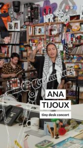 Ana Tijoux Instagram - #tinydesk • At the Tiny Desk, @anatijoux blends danceable beats with her typical cutting delivery, inviting the listener to find her back where she started ❤️‍🔥⁠ ⁠ 🔗 Tap the link in our bio to watch Ana Tijoux’s full performance, premiering only on npr.org/tinydesk ❗️