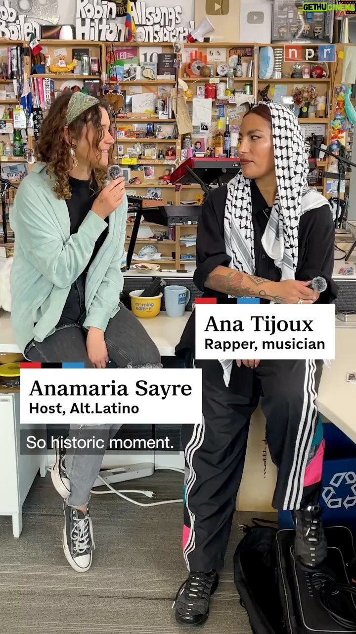 Ana Tijoux Instagram - The other kids didn’t want to play with @anatijoux so she’s been making up her own rules ever since. She talks with @anamaria.sayre about how her childhood memories helped inspire the song, “1977.” 🔗 Tap the link in our bio to watch Ana Tijoux’s full performance, premiering only on npr.org/tinydesk ❗️ Producer: @alanteserene | Alanté Serene/NPR
