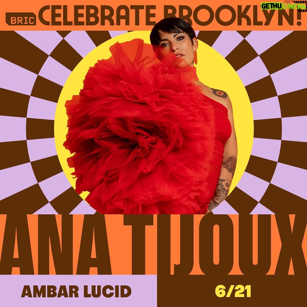 Ana Tijoux Instagram - Dive deep into the enchanting sonic worlds of @anatijoux & @ambarlucid on 6/21 ❤️🔥 Ana Tijoux’s golden-era Hip-Hop production intertwines lush live instrumentation, showcasing music steeped in both joy and protest. Opener Ambar Lucid’s indie-pop and alternative-Latin fusion, beautifully blends English and Spanish, inviting listeners into a world where vulnerability meets strength. RSVP to secure your chance at 2 VIP Tent Passes! Link in bio. #CelebrateBrooklyn #AnaTijoux #AmbarLucid