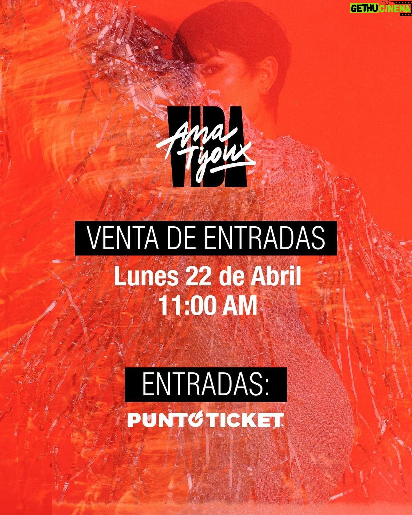 Ana Tijoux Instagram - Amigas y amigos: Estoy muy feliz de comunicar que realizaré mi primer Movistar Arena este 18 de agosto. Nunca me imaginé este momento y espero ansiosa que me acompañen a compartir este show que estamos preparando con mucho cariño. #vida ❤️🫀🖤 📣 Atentas y atentos que las entradas estarán a la venta desde el 22 de abril a las 11:00 hrs a través de @puntoticket ‼️‼️‼️‼️ Producción @lotuscl @produccionw 🤲🏽
