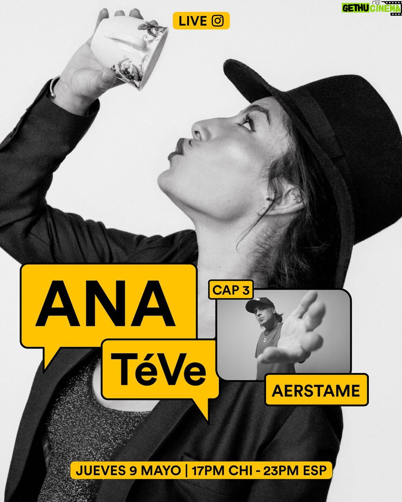 Ana Tijoux Instagram - Familia bella🫶🏽 Se viene el capítulo 3‼️de #anateve junto a mi gran hermano @aerstame este Jueves 9 de Mayo. Tame no es solo un gran artista, letrista sino que una tremenda persona de la cual me siento muy orgullosa de conocer y de considerarlo parte de mis amigos. Aplaudirte cada logro es tremendo gustazo hermano. No se lo pierdan estaremos conversando de y contando algunas sorpresas que se nos vienen. ❤️🔥❤️🔥❤️🔥 17pm Chile 23pm España 🤲🏽🫶🏽🇵🇸❤️🔥💎‼️ Y recuerden nos vemos el 18 de Agosto en Movistar Arena ❤️