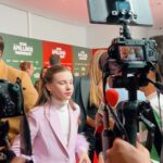 Anastasia Russo Instagram - Little sum up of my latest premieres because they have been AMAZING! 🥹✨ 1- look at this outfit for the premire of “Los Farad” by @primevideoes 2- little video because WOW 3- @miguel.g.herran smiled at me and I almost fainted 4- Premire of “OCHO APELLIDOS MARROQUIS 5- I LOVE doing interviews! 6- love them even more @carlotabmendo @nanobmendo 7- Premiere of the new Hunger Games movie and I dressed up as Lucy Gray 🥺💘 8- this brownies were DELICIOUS! 9- amazing movie premiere of “La Caja de Arena” which discusses important topics such as bullying! 10- And lastly the movie premiere of “La Navidad en sus Manos” 💥🎄❤️