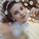 Anastasia Russo Instagram - Taking photos and posing for them is one of the things I love the most, I truly ADORE modeling but don’t talk about it as often as about acting 🖤 Acting has been a part of my life since I was 4, but modeling has also helped me so much along the way, gaining confidence, and most importantly having the best time ever in front of a camera ☺️ Also no, that’s not my dog, but he just looked handsome in the photo 🥹