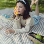 Anastasia Russo Instagram - Taking photos and posing for them is one of the things I love the most, I truly ADORE modeling but don’t talk about it as often as about acting 🖤 Acting has been a part of my life since I was 4, but modeling has also helped me so much along the way, gaining confidence, and most importantly having the best time ever in front of a camera ☺️ Also no, that’s not my dog, but he just looked handsome in the photo 🥹