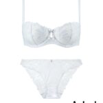 Andréane Chamberland Instagram - Ensemble de lingerie de la collection Lovessence. Soutien-gorge confortable et éco-friendly avec une maille recyclée et une broderie florale exclusive. Détails stylés comme le nœud à pompon et la découpe en goutte. Respectueux de la planète avec une bordure en Lycra® sur tulle recyclé. Bretelles spaghetti en Lycra® doux, nœud à pompon fait à la main, bijou en zamac doré. Offrez le cadeau parfait en visitant l'une de nos boutiques à Magog ou Boucherville ou en ligne au boutiquecanicule.ca. 💖🌿 _________________ Lingerie set from the Lovessence collection. Comfortable and eco-friendly bra with recycled mesh and exclusive floral embroidery. Stylish details like the pom-pom bow and teardrop cut-out. Planet-friendly with Lycra® trim on recycled tulle. Soft Lycra® spaghetti straps, handmade pom-pom bow, and gold zamac jewel. Find the perfect gift by visiting our stores in Magog or Boucherville or online at boutiquecanicule.ca. 💖🌿 #AubadeLovessence #aubadeparis #lingerie #dentelle #stvalentin❤️ #woman #love