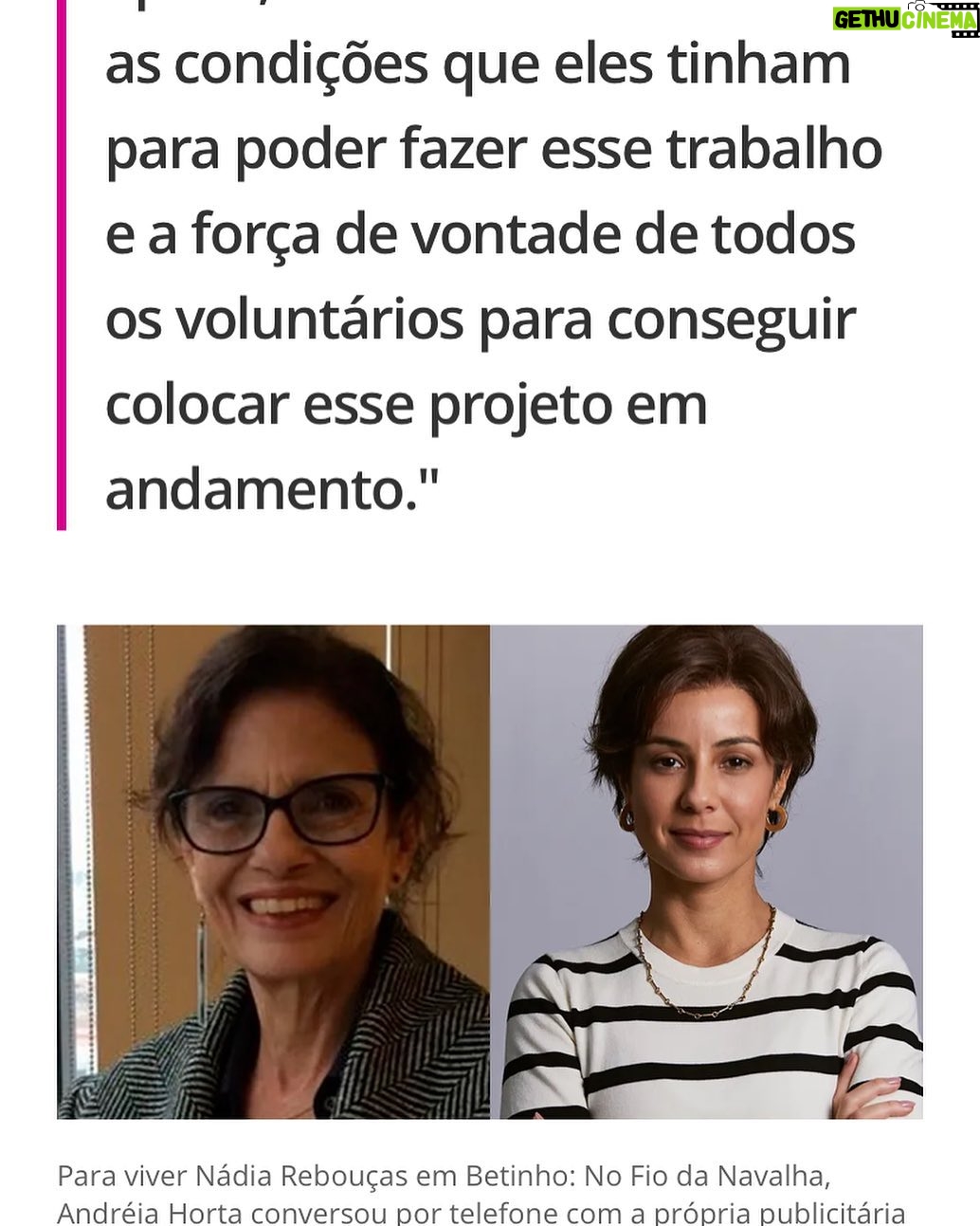 Andréia Horta Instagram - Tenho conversado com Nádia @nadia_reboucas e a cada vez cresce minha admiração. A luta dela ao lado de Betinho nas campanhas até o fim da vida dele, a compreensão de quem era publicitária de que o sentido dessa atividade poderia se transformar em responsabilidade social e ela fez disso sua ação no mundo. Ela me disse esses dias que eu a psicografei!! Que ela me olha na tela e se vê! Uau!! Querida, alegria maior pra mim! Estou escolhendo bem o que quero dizer através das personagens. Essa é a minha ação! Essa é minha paixão!Uma honra contar um pouquinho da sua história!