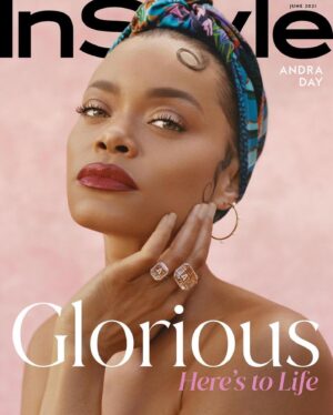 Andra Day Instagram - ‘Here’s to life’ thank u @instylemagazine n this amazin team for makin a childhood dream come tru.. cover n spread shot by @chriseanrose 🥰 God great 🙏🏽

eic @laurabrown99 
byline @rebeljunemarie
styling @juliavonboehm
hair @hisvintagetouch
makeup @porschefabulous
manicure @jolene.b.nails
set design @danieljhorowitz 
creative director @rinajstone
#Blessed #latepost #hellalatepost