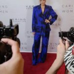 Andra Day Instagram - Thank u for how u love and care for women 💚🙏🏽 @keringfoundation @kering_official @salmahayek #francoispinault @alexandermcqueen @boucheron