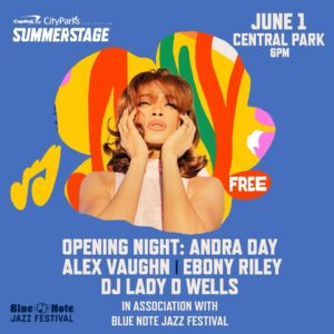 Andra Day Instagram - Summertime NYC! I get to share the stage with my faves! @alexvaughn @ebony.riley 🥰✨💕
@SummerStage June 1 in Central park and she’s FREEEEE! @bluenotejazzfestival do y’all best desert hippie impression… I’m tryna see sumn lol🌵🏜️☀️🌸 God is great! 💜