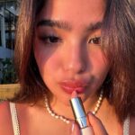 Andrea Brillantes Instagram – Wish I was here right now ☀️🌊 

Starbalm from @luckybeautyinc 💄✨