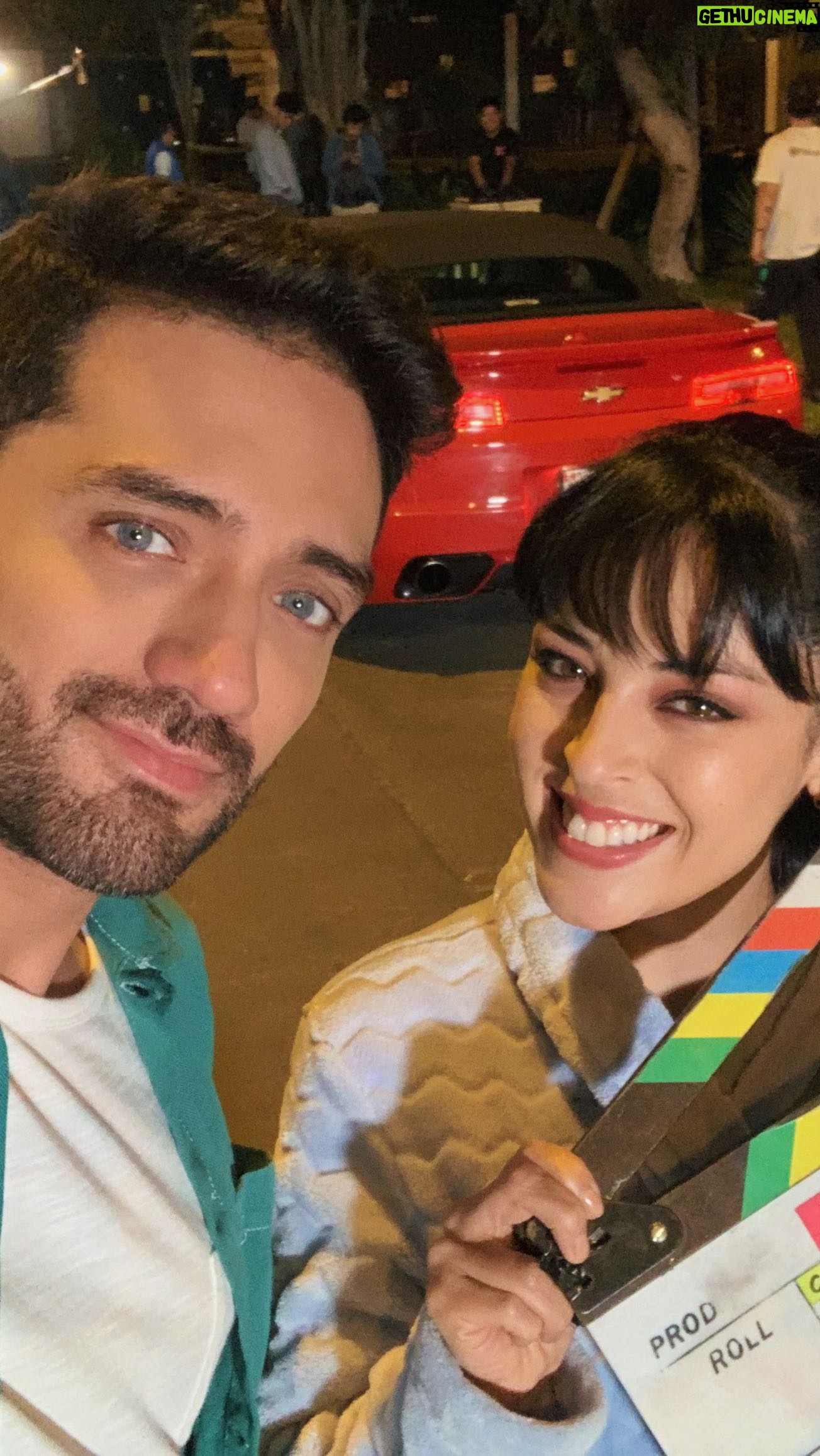 Andrea Luna Instagram - Escenita con @pabloheredia10 🎬 en @superadatv 👏🏻😌