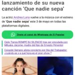 Andrea Luna Instagram - Trabajar con mis hermanos, mi familia elegida, mis mooncitos. Es solo el comienzo y aquí solo está una parte de todos los que somos.🌙🌙🔥❤️ Desde hoy larga vida a “QUE NADIE SEPA” ft @bastianstimman 🖤 Cuarta producción de @lunaprojectsmanagement 🎬 se vienen cositas. 😘😘 😚🔥✨ así dicen. ❤️👏🏻🎵